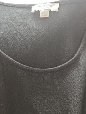 Umgee Black Scoop Neck Tunic Top